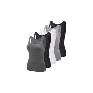 เสื้อกล้ามกีฬาผู้ชาย ระบายอากาศได้ดี ผ้าถัก คอโอ แขนกุด ผ้าฝ้าย 100% - Product Image 4