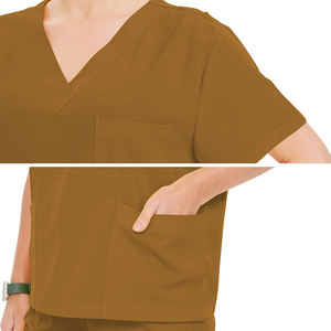 Uniformes de hospital con cuello en V y logotipo personalizado, Jogger, 228 colores, conjuntos de enfermería, trajes médicos transpirables de secado rápido Unisex - Product Image 4