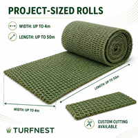 Gazon hybride Turfnest pour terrains de golf, renforcement en herbe naturelle pour les zones de départ, terrains de practice, gazon vert sur mesure en rouleau jusqu'à 4m x 50m