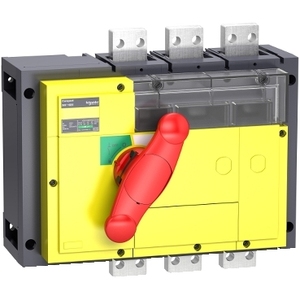 Sezionatore Semplice Schneider Electric Compact INV1600 con Interruzione Visibile 1600 A, Maniglia Rotante Rossa, Giallo - Product Image 1