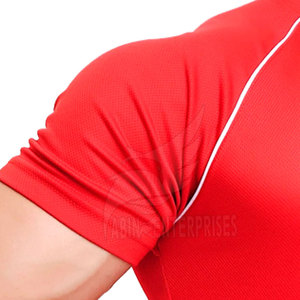 Camisetas de fitness cómodas para hombres Poliéster duradero/Algodón Colores sólidos Hecho en Pakistán - Product Image 4