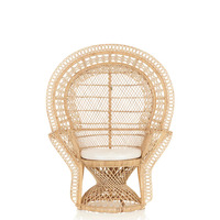 Vietnamesischer Moderner Teak-Rattan-Sessel für Draußen, Wicker-Stuhl mit Kissen, Langlebig, Stapelbar, Umweltfreundlich, Individuelle Farbe, für Schlafzimmer und Garten