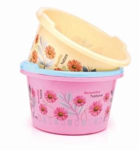 Bañera de Agua Impresa de 30L, Plástico Polipropileno Verde, Bañera Multiusos para el Hogar, Calidad Premium, Hecho en India, Marca Anax - Product Image 4