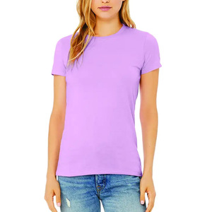 T-shirts pour femmes confortables de haute qualité T-shirts pour femmes à manches courtes et col rond à vendre - Product Image 4