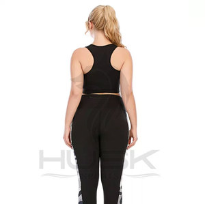 Conjunto de Yoga y Fitness de Cintura Media para Hombre, Tallas Grandes, Estilo 2022, Ropa Deportiva de Verano Transpirable de 2 Piezas con Logotipo Frontal y Diseño Liso - Product Image 4