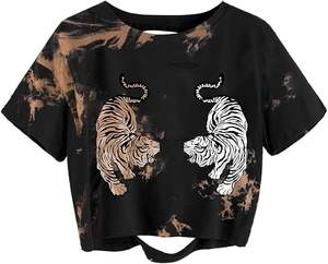 Venta al por mayor de PAK Factory, camisola informal de algodón para mujer, camiseta sin mangas con cuello redondo, camisetas sin mangas lisas para verano, estampado de animales de talla grande - Product Image 1