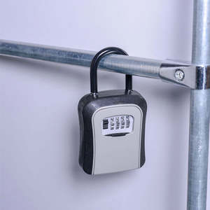 आउटडोर इनडोर कुंजी भंडारण के लिए वेदरप्रूफ उच्च गुणवत्ता वाले लॉक बॉक्स 4 डिजिटल संयोजन लॉक - Product Image 6