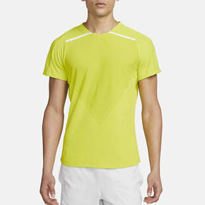 T-shirt pour homme en coton polyester ultra doux, vente en gros d'usine, séchage rapide, manches courtes, sport, uni, impression personnalisée, course à pied - Product Image 1