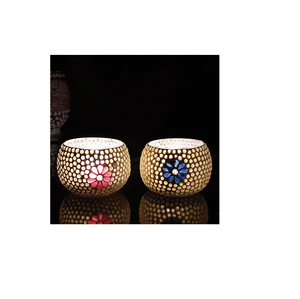 Pot de bougie décoratif en verre mosaïque, créatif, décor de maison, mariage, photophore, support de bougie en verre pour un Design personnalisé disponible - Product Image 3