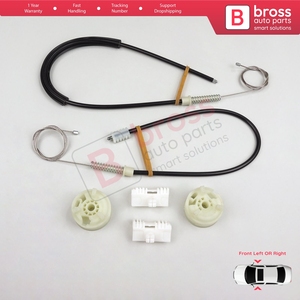 Kit de réparation de lève-vitre BWR5189+BWR5190 avant gauche ou droit pour Saxo S0 S1 1996-2003 5 portes 9221H2 9222H4 - Product Image 2