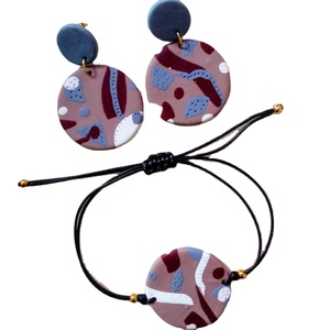 Pendientes colgantes con incrustaciones de resina para mujer, aretes llamativos, joyería de moda - Product Image 2