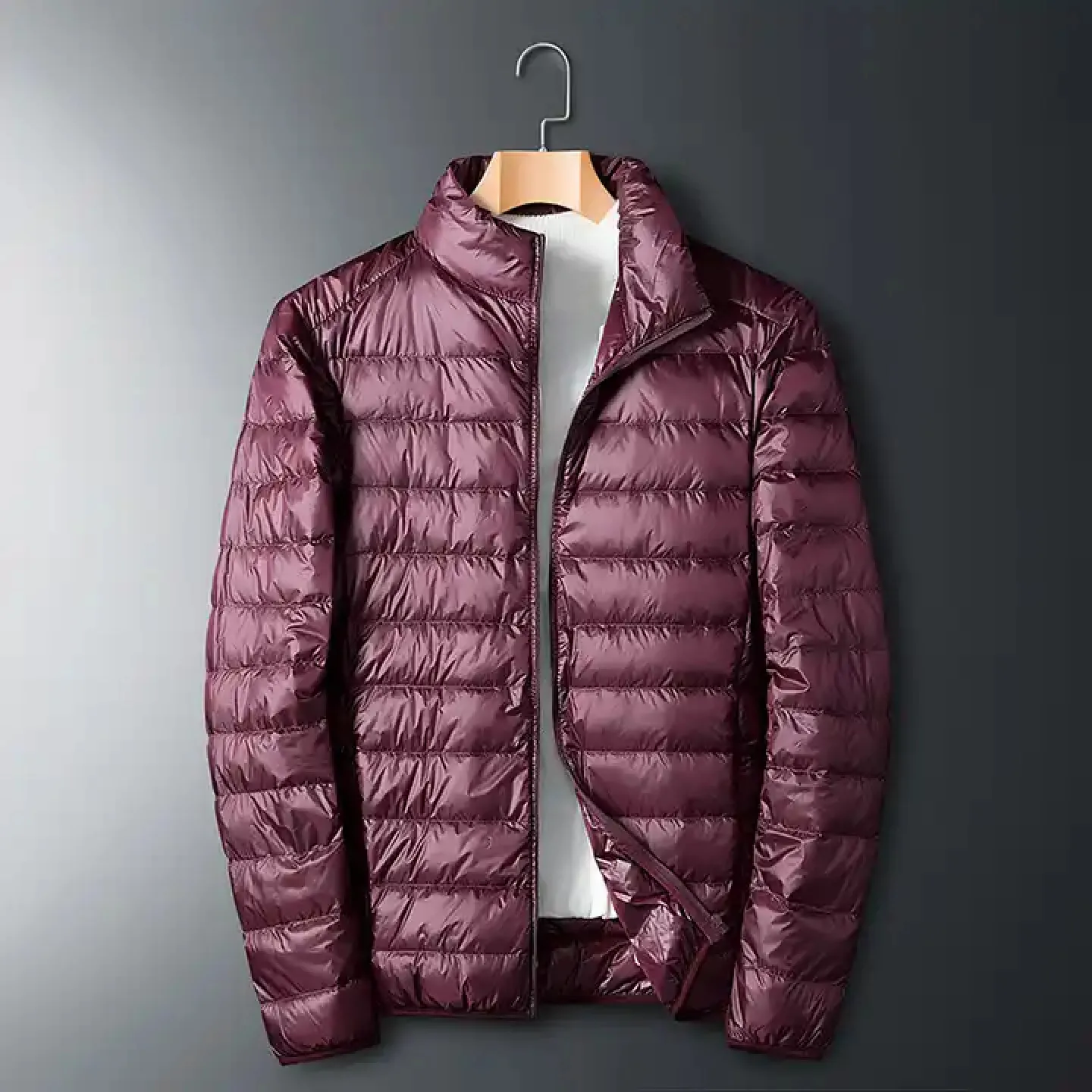 최고 품질 통기성 야외 경량 따뜻한 오리 깃털 남성 후드 재킷 겨울 퍼프 다운 코트 후드 패딩 재킷