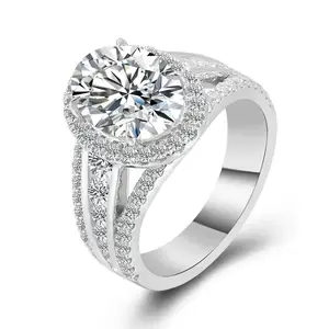 Jewelry Moissanite hip hop ring 925 sterling silver Cross Ring baguette VVS Moissanite men diamond ring