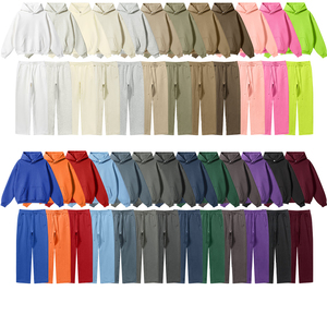 100% coton solide pull à capuche pour hommes épais polaire poids lourd surdimensionné impression personnalisée Logo hommes sweats à capuche & sweat-shirts - Product Image 6