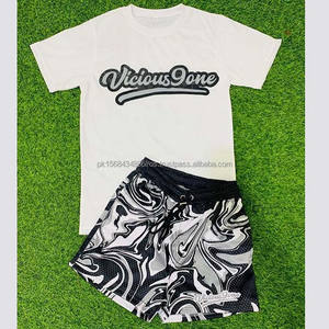 Fabricant OEM Nouveautés Printemps Ensemble chemise et short en coton biologique respirant imprimé à manches courtes Ensembles décontractés pour hommes - Product Image 3