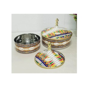 Decoración redonda para mesa de comedor, cazuela de acero inoxidable, olla caliente, cazuela con tapa superior, olla calentada - Product Image 2