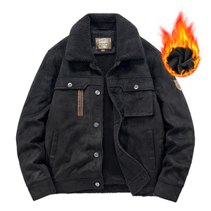 Veste bomber d'hiver tendance en gros, vente chaude, sur mesure, veste en polaire décontractée pour hommes, parkas chaudes, vestes grandes tailles, vêtements d'extérieur, manteau épais - Product Image 2