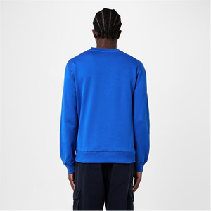 เสื้อสเวตเตอร์คอตตอนสำหรับผู้ชายและผู้หญิงเสื้อสเวตเตอร์คอกลมแบบสวมหัวดีไซน์เรียบสำหรับสไตล์สตรีทแวร์โลโก้ออกแบบได้ตามต้องการ - Product Image 3