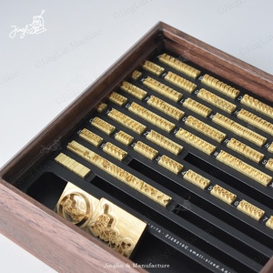 Set di timbri in ottone personalizzabili con lettere in inglese/arabo/ebraico, stampo in metallo di rame, timbro in ottone per stampa a caldo - Product Image 1