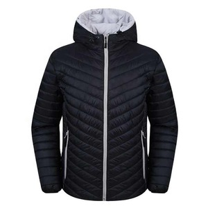 Vente en gros Logo personnalisé Veste matelassée de couette d'hiver pour hommes Imperméable Coupe-vent Léger Enduit résistant à l'eau pour l'extérieur - Product Image 3
