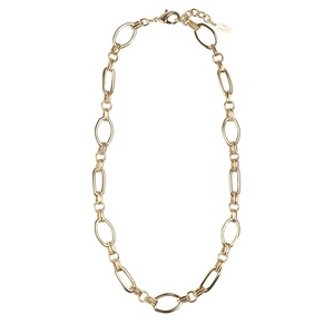 Collar de cadena para mujer, hecho en Italia, 50 cm, chapado en oro de 18 quilates - Product Image 1