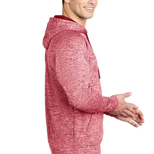Sudaderas con capucha de hombre de lana de mezcla de poliéster y algodón de 550gsm de alta calidad con estampado personalizado bordado Diseño de hombro caído colores personalizados - Product Image 3