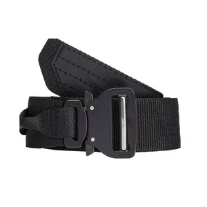 2024 OEM Wholesale Custom Logo Fabric Belt Fashion Adjustable Tactical Elastic Fabric Men's Belt with customized color and size