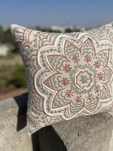 Bohemian Vintage Mandala Print Hippie Style 100% Cotton Floor Cushion <b>Case</b> Indian <b>Square</b> Pouf Cover for Home Use Printed <b>Pillow</b> - Product Image 5