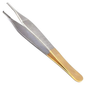 Fórceps de tejido Adson de acero inoxidable para instrumentos médicos Fabricación profesional Fórceps de tejido Adson en MOQ bajo - Product Image 5