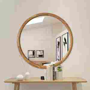 Nouveau design Design & Fabriqué miroir personnalisé rond cadre en bois exportateur indien avec qualité d'exportation - Product Image 3