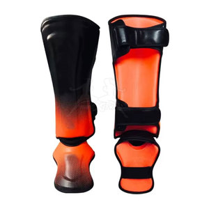 Espinilleras de boxeo profesionales para entrenamiento de gimnasia Espinilleras de boxeo transpirables para entrenamientos largos - Product Image 1