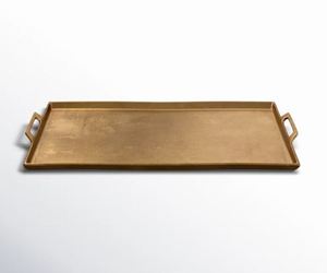 Plateau de service rond en aluminium émaillé moderne de luxe fait à la main pour les noix Fruits Snack Dessert Servant pour les mariages du Ramadan - Product Image 5
