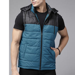Vente en gros de blouson d'aviateur en satin personnalisé pour hommes blouson d'aviateur en satin de haute qualité blouson de ski parka matelassé noir pour hommes - Product Image 4