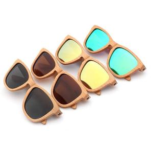 Wooden Sunglasses Customizable Lenses & Case Style Light Weight Polarized for Rimless <b>Frame</b> - Product Image 3