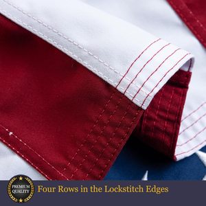 2x3 Ft New Heavy Duty 100% Cotton USA <b>Flag</b> Outdoor Fade Resistant Embroidered Stars Digital Printed American <b>Flag</b> - Product Image 5