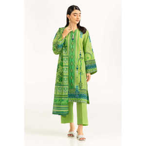 Traje de Jardín de 3 Piezas Verde para Mujer con Estampado y Decoración de Botones - Product Image 1