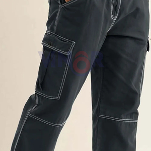 Pakistan 2025 produit bas prix hommes Cargo pantalon cordon attaché haut chic porter hommes Cargo pantalon OEM Service - Product Image 6