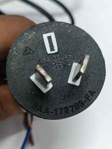 Cordon d'alimentation en PVC, approuvé SAA , 2 broches-SAA, 2x0.75mm Sq ,2 broches-SAA, 7.5 AMP 250 volts AC, H03VVH2-F 3000/300 V , 1.6 Mtr - Product Image 5