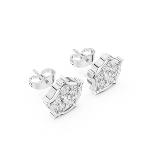 Moda de lujo S925 plata esterlina diamante completo D Color Moissanite corazón pendientes - Product Image 3