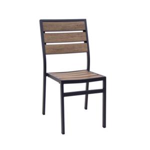 Ngoài trời giá cả phải chăng thương mại Nhà hàng bàn ghế đặt nhôm nhựa gỗ barstool Stackable rộng hạt Bar chiều cao ghế - Product Image 3