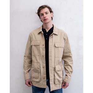 Chaqueta Cortavientos Safari Saharaí de Invierno Informal para Hombre, Corte Regular, Color Beige, Imperio Shop - Product Image 6