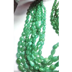 6 brins d'émeraude naturelle de 10mm à 15mm perles lisses ovales 878 Ct Lot Iroc ventes 16 pouces de longueur perles d'émeraude verte US $201 - Product Image 3