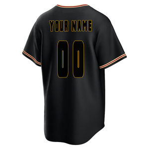 Maillots de baseball personnalisés de haute qualité, 100 % polyester, col en V, séchage rapide, légers, respirants, grandes tailles, best-sellers - Product Image 5