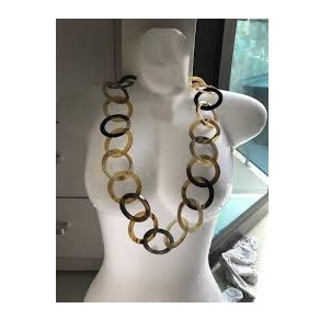 Collar de Cadena Larga de Cuerno de Búfalo Natural de Alta Calidad al por Mayor para Mujer, Accesorios de Moda Hechos a Mano - Product Image 4