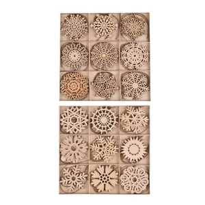 Bolas de Madera para Decoración Navideña, Adornos Colgantes para Árbol de Navidad, Manualidades, Decoración Festiva de Lujo, Impermeables y Resistentes a los Golpes - Product Image 5