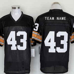 เสื้อฟุตบอลอเมริกันแบบสั่งทำพิเศษ แขนสั้น พิมพ์ลายด้วยความร้อน พร้อมชื่อทีม ไซส์ใหญ่ สำหรับฤดูร้อน - Product Image 6