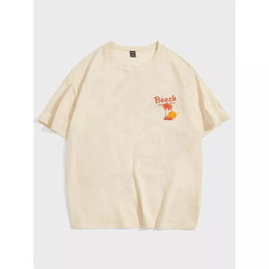 OEM Fabricante personalizado Impreso Vintage Lavado Desgastado Boxy Camisetas Sun Faded Gráfico Serigrafía de punto en blanco - Product Image 2