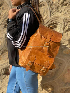 ใหม่กระเป๋าเป้สะพายหลังหนัง Western เต็มเมล็ดพืช Crunch สไตล์วินเทจหลายใช้กระเป๋ากระเป๋าเป้สะพายหลังออกแบบใหม่ขายส่งผลิตภัณฑ์จํานวนมาก - Product Image 2