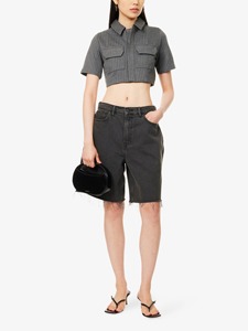 Shorts de Mezclilla para Mujer, Estilo Casual y Formal, Estilo Boyfriend, Cintura Media, Moda de Verano, Tela Premium Lavada y Ecológica - Product Image 5