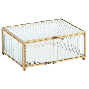 Marco de alambre de metal chapado en oro de alta calidad con aspecto de diseñador único con cajas de tarjetas de invitación de boda con cuentas de cristal acrílico transparente - Product Image 2